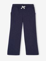 Wijde joggingbroek voor meisjes marineblauw