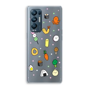 Happy bento friends: Oppo Find X3 Neo Transparant Hoesje