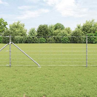 Weidehekwerk Zilver 25 x 0.8 m Gegalvaniseerd staal