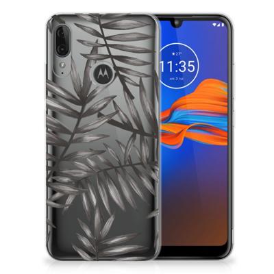 Motorola Moto E6 Plus | TPU Case | Leaves Grey Motorola Moto E6 Plus | TPU Case | Leaves Grey