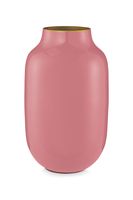 Pip Studio Ovale Vaas Metaal Oud Roze 30cm