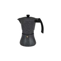 Italiaanse Koffiepot EDM Zwart Aluminium 6 Kopjes Inductie