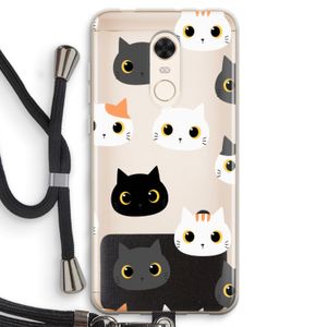Katten: Xiaomi Redmi 5 Transparant Hoesje met koord