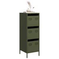 Hoge kast 39x35x103,5 cm staal olijfgroen Hoge kast 39x35x103,5 cm staal olijfgroen