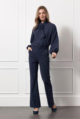 Studio Anneloes Flair Bnd Denim Trousers 13066 Flared 6990 Dark Blue/black
