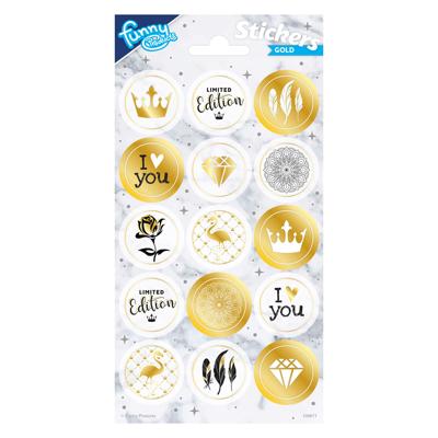 Totum Stickervel goud