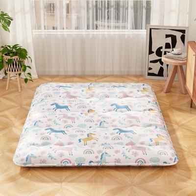 Japanse Futonmatras met Wasbare Hoes & Draagtas Vloermatras Kleurrijk 140 x 200 cm