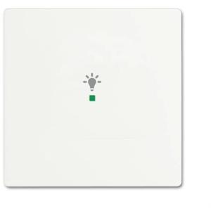 Busch-Jaeger 2CKA006220A0482 Wipschakelaar licht Afdekking 1-voudig free@home Wit, Verkeerswit 1 stuk(s)