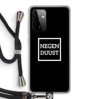 Negenduust black: Samsung Galaxy A72 5G Transparant Hoesje met koord