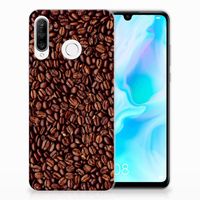 Huawei P30 Lite Siliconen Case Koffiebonen - thumbnail