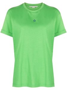 Stella McCartney t-shirt à étoiles brodées - Vert