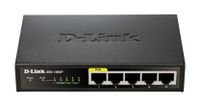 D-Link DES-1005P/E netwerk-switch Unmanaged L2 Fast Ethernet (10/100) Power over Ethernet (PoE) Zwart