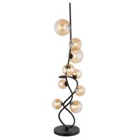 Globo Zwarte vloerlampTuberius design 9-lichts - 56141-9S
