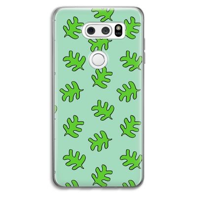Groene blaadjes: LG V30 Transparant Hoesje