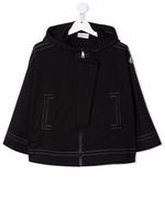 Moncler Enfant veste à coutures contrastantes - Noir