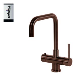 Selsiuz Inox kokend water kraan met titanium single boiler en U-uitloopkraan copper