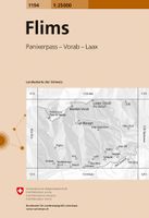Wandelkaart - Topografische kaart 1194 Flims | Swisstopo - thumbnail