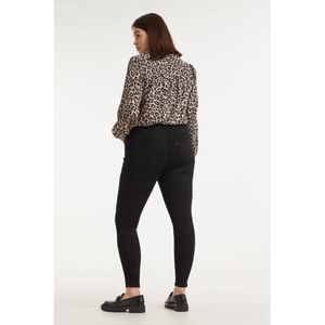 Levi's Plus high waist super skinny jeans 720 high rise superskinny jeans black celestial - zwart