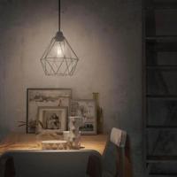 Hanglamp industrieel zwart kooi &apos; Nordlux Tees&apos; E27 fitting