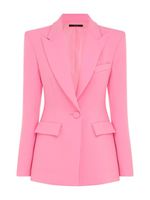 Alex Perry blazer en crêpe à taille cintrée - Rose