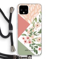 Sweet heaven geometrics: Pixel 4 Transparant Hoesje met koord