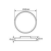 ESYLUX EO10850592 EO10850592 LED-plafondlamp LED Wit