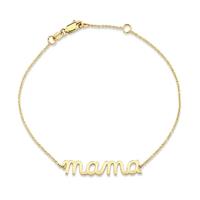 Goudkleurige Elenza Armband met Mama Opschrift - Perfect Cadeau voor Moeders