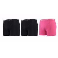 Lemon and Soda boxershorts 3-pak zwart en roze XL XL  -