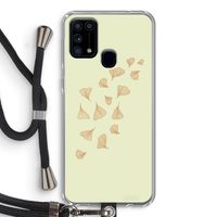 Falling Leaves: Samsung Galaxy M31 Transparant Hoesje met koord Falling Leaves: Samsung Galaxy M31 Transparant Hoesje met koord