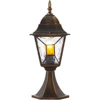 Janel Outdoor Terminal, Dore Black, E27 Max 60W, Bulb non incluso