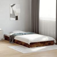 Bedframe zonder matras hout gerookt eikenkleurig 100x200 cm - thumbnail