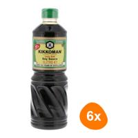 Kikkoman - Sojasaus (Minder zout) - 6x 1 ltr