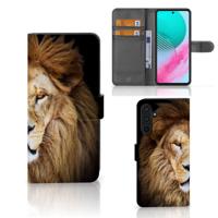 Samsung Galaxy M54 | Telefoonhoesje | Met pasjeshouder | Leeuw
