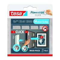 Kleefstip tesa Powerstrips Click Medium 16 paar wit