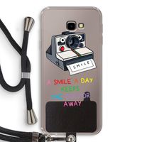 Smile: Samsung Galaxy J4 Plus Transparant Hoesje met koord