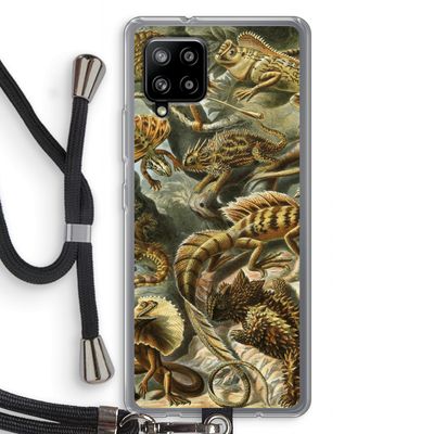 Haeckel Lacertilia: Samsung Galaxy A42 5G Transparant Hoesje met koord