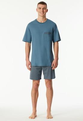 Schiesser Schiesser Pyjama Short graphite 180261 56/XXL