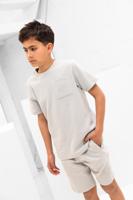 Malelions Waffle Zomerset Kids Lichtgrijs - Maat 152 - Kleur: Lichtgrijs | Soccerfanshop