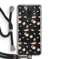 Sushi time: Samsung Galaxy J8 (2018) Transparant Hoesje met koord