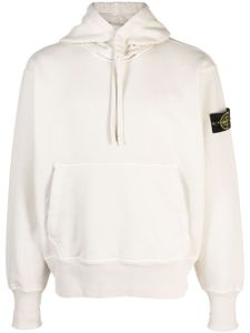 Stone Island hoodie en coton à motif Compass - Tons neutres