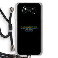 Retro: Xiaomi Poco X3 NFC Transparant Hoesje met koord Retro: Xiaomi Poco X3 NFC Transparant Hoesje met koord
