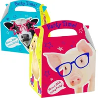 Amscan Traktatiedoos boerderijdieren 17 cm | 75 stuks