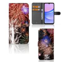 Samsung Galaxy A15 | Wallet Case | met Pasjes | Vuurwerk