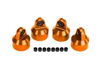 Traxxas - Shock caps, aluminum (orange-anodized), GTX shocks (4)/ spacers (8) (TRX-7764-ORNG) - thumbnail