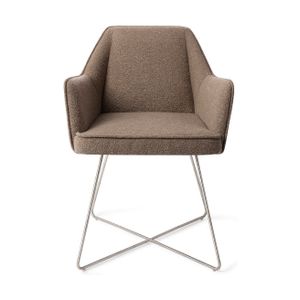 Jesper Home Tome eetkamerstoel Idaho Potato cross steel