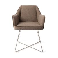 Jesper Home Tome eetkamerstoel Idaho Potato cross steel