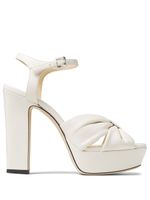 Jimmy Choo sandales Heloise 120 mm en cuir - Blanc - thumbnail