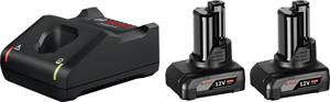 Bosch Professional GAL 12V-40 +2x GBA 6.0Ah 1600A01B20 Accu en acculader voor gereedschap 12 V 6 Ah Li-ion