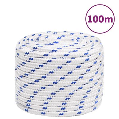 Boot touw 16 mm 100 m polypropyleen wit