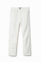 Straight cropped jeans - WHITE - 40 - thumbnail